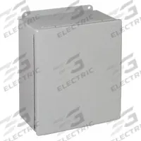 HOFFMAN Enclosure: Steel, 8 in x 6 in x 5 in, NEMA 12/13, Solid Cover, Hinged (MPN A806CHFTC). Key specifications — Brand: HOFFMAN; Closure Method: Quick Release Latch; Knockouts: Not Included.