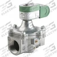 REDHAT Solenoid Valve: 2-Way, Normally Closed, 1 1/2 in Pipe Size, 120V AC, With Junction Box (MPN K3A782V). Key specifications — Brand: REDHAT; Pipe Size: 1-1/2 in; Voltage: 120V AC; Coil Enclosure: With Junction Box.