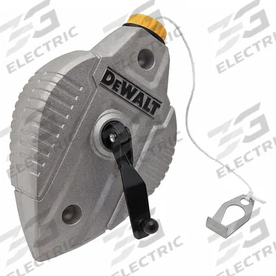 DEWALT Chalk Line Reel: 3:1, 100 ft Line Lg, Silver, 12 oz Fill Wt - Chalk Line Reels
