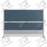 LUXOR Adaptable, stylish dividers designed to create flexible, private, and productive workspaces (MPN PPWL009). Key specifications — Frame Finish: Eggshell; Frame Material: Aluminum; Mounting Location: Freestanding; Panel Color: Gray; Panel Surface Material: Plastic.