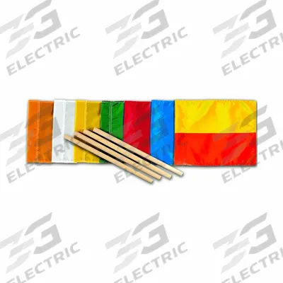 ALDON Nylon Flag: Handheld Warning Flag - Railroad Safety Flags