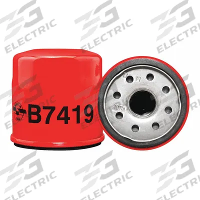 BALDWIN FILTERS Oil Filter: B7419, M20-1.0 Thread Size, 2 5/8 in Overall Ht - Spin-On Oil Filters