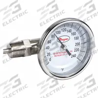DWYER Dial Thermometer: 0°F to 240°F, ±2%Full Scale Accuracy, 6 in Stem Lg, 3 in Dial Dia (MPN BTLS36051). Key specifications — Accuracy: ±2 % Full Scale; Brand: DWYER.