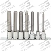WESTWARD Socket Bit Set: 1 - 25 Pieces, 1/2 in Drive Size, 7 Pieces, 1/4 in to 5/8 in Tip Size Range (MPN 54TM84). Key specifications — attr1216280: Fixed Insert; attr1216283: WESTWARD; attr1225718: 1/4 in to 5/8 in; attr1227491: 1/2 in.