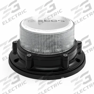 ECCO Directional Warning Light: Flashing Beacon, Amber, 3 3/8 in Overall Ht - Vehicle Flashing Beacons