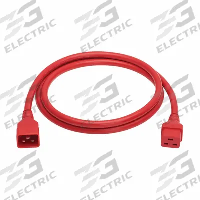EATON TRIPP LITE Power Cord: 6 ft Lg, 3/12, Non-NEMA Plug, C20 Plug, Non-NEMA Receptacle - Electronic Equipment Power Cords