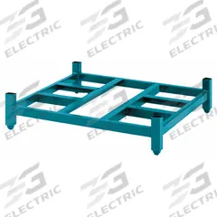 STEEL KING Stack Rack Base: 48 in x 42 in x 10 1/2 in, Open Decking, 4,000 lb Load Capacity, Steel (MPN HD4248SFODHSVG). Key specifications — Material: Steel; Brand: STEEL KING; Decking Style: Open; Color: Green; Finish: Baked Enamel.