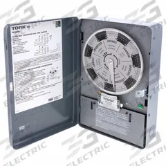 TORK Electromechanical Timer: 7 day, 120V AC, SPDT, Mechanical (MPN W400B). Key specifications — Body Material: Metal; Indoor/Outdoor Usage: Indoor; Mounting Style: Surface; Brand: TORK.