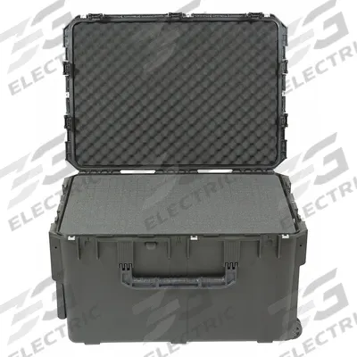 SKB Protective Case: 21 in x 30 in x 18 in Inside, Pick and Pluck, Black, 2 Wheels - Standard Protective Transport Cases