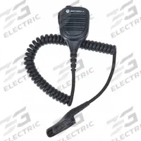 MOTOROLA Speaker Microphone: Fits Motorola, For DP3000e/XPR 3000/XPR 3000e Series, 3.5 mm Jack, IP54 (MPN PMMN4076A). Key specifications — Compatible Radio Series: DP3000e; Color: Black; Radio Connector Type: M7; Brand: MOTOROLA; Manufacturer Part Number: PMMN4076A; Push To Talk: Yes.