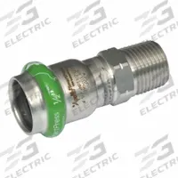 APOLLO Crimp Adapter Fitting: 1 1/2 in Pipe x 3/4 in Pipe Size, Press-fit x MNPT, EPDM, SmartPress (MPN 123456940). Key specifications — Brand: APOLLO; Series: SmartPress.