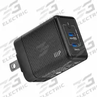 MONOPRICE Wall Charger: 110V AC, 2 Output Connectors, Black, 4.05 A Max. Output Current, USB-C (MPN 44680). Key specifications — Power Requirement: 110V AC; Output Connection Type: USB-C; Color: Black; Brand: MONOPRICE.