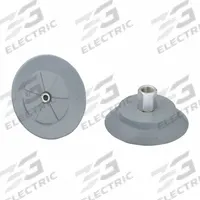SCHMALZ Vacuum Pad Assembly: 1/4 in NPT, 66.4 mm Pad Dia, NBR, 55 A, Gray, 38 mm Pad Ht (MPN 10.01.01.15141). Key specifications — attr1019168: 55 A; attr1019165: 10.01.01.15141; attr1019167: SCHMALZ; attr1019180: Gray.