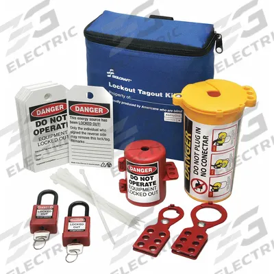 ABILITY ONE Lockout/Tagout Kit: Electrical, Keyed Different Padlocks - Portable Electrical Lockout Kits