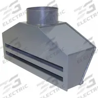 Intake Fume Hood: PVC, For 8 in Duct Dia, 30 in Overall Lg, 8 5/8 in Inlet Dia, 1/2 in Drain Size (MPN PVCHS130). Key specifications — Brand: PLASTIC SUPPLY; Number of Intake Slots: 2.