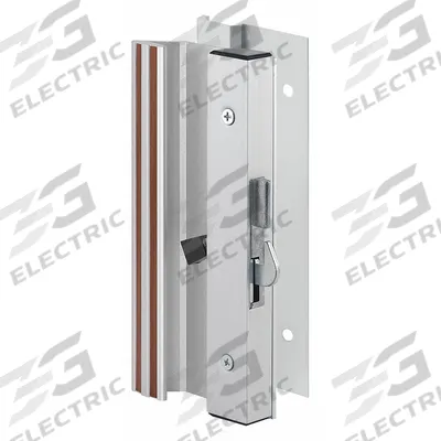 PRIME-LINE Sliding Door Lock: 2 1/8 in Lg, 2 5/8 in Wd - Recessed Handles for Sliding Doors