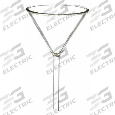 APPROVED VENDOR Short Stem Funnel: 3.3 Borosilicate Glass, 90 mL, 95 mm, 13 mm - General Purpose Lab Funnels
