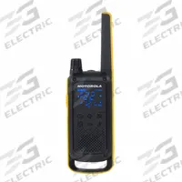 MOTOROLA Handheld Two-Way Radio: Talkabout T400 Series, FRS, Digital, 2 W, 22 Channels, VOX, 2 PK (MPN T4B32205YERAAW). Key specifications — Color: Black; FCC License Required: No.