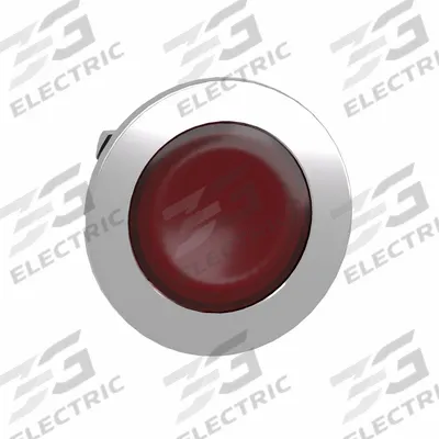 SCHNEIDER Pilot Light Head: 30 mm Panel Mounting Hole Dia, Red, Smooth, LED - Pilot-Light Heads