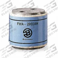 Semiconductor Fuse: FWA Series, Fast-Acting, 2 kA, 130 V AC, 130 V DC DC Volt Rating, Non-Indicating (MPN FWA-2000AH). Key specifications — Series: FWA; Brand: BUSSMANN; Voltage Type: AC/DC.