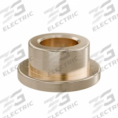 OILITE Flanged Sleeve Bearing: Bronze, SAE 841, 5 mm Bore, 8 mm OD, 5 mm Lg, -35°F to 300°F - Lubricated General Purpose Metallic Flanged Sleeve Bearings