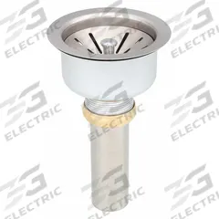ELKAY Sink Drain: Stainless Steel, 7 3/8 in Overall Ht, 4 1/2 in Overall Dia, 1 1/2 in Pipe Dia (MPN LK35). Key specifications — Product Type: Sink Drain; Brand: ELKAY; Material: Stainless Steel; Includes: Drain.
