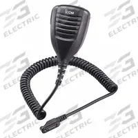 ICOM Speaker Microphone: Fits Icom, For F3162/F4162 Series, 18 in Cord, Push To Talk, Waterproof (MPN HM169). Key specifications — Compatible Radio Series: F4162; Color: Black; Radio Connector Type: 9-Pin Multifunction; Brand: ICOM; Manufacturer Part Number: HM169; Push To Talk: Yes.
