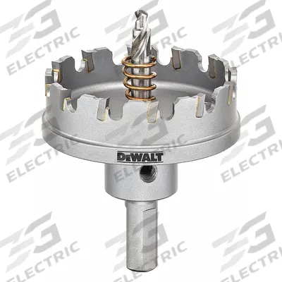 DEWALT Hole Saw: 7/8 in Saw Dia., 2 Teeth per Inch, 1/4 in Max. Cutting Dp, Carbide Tipped - Multi-Material-Cutting Hole Saws with Attached Arbor