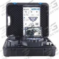 WOHLER Pipe Inspection System: VIS 350 PLUS, Locator Included, 100 ft Lg., 8 in Max. Pipe Dia., 8931. Key specifications — attr554899: Included; attr533194: Push-Button; attr533196: SD Card; attr553412: Not Included; attr529308: 8931.