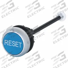 EATON Release Push Button: 22 mm Panel Mounting Size, For Series M22 (MPN M22-DZ-B-GB14). Key specifications — attr1023385: Blue; attr1023392: Through-the-Door Release Push Button; attr206594: M22-DZ-B-GB14; attr1023386: Push Buttons; attr1023389: M22; attr1023390: Plastic; attr211286: EATON.
