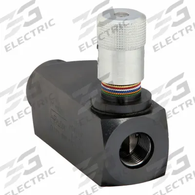 Parker Hydraulic Flow Control Valve: 15 gpm Max Flow Rate, #10 SAE O-Ring Boss - Pressure-Compensated Flow Control Valves