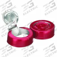 Lab Bottle Caps: 20 mm Dia, Red, Aluminum, Unlined, 1,000 Closures Included, Colored (MPN 224193-06). Key specifications — Clarity: Colored; Septa Included: No; Vented: No; Brand: WHEATON; Closure Color: Red; Closure Liner Material: Unlined.