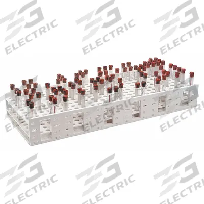 HEATHROW SCIENTIFIC Tube Rack: 11 1/4 in Overall Wd, 4 1/2 in Overall Ht, 27 1/4 in Overall Lg - Lab Storage Racks