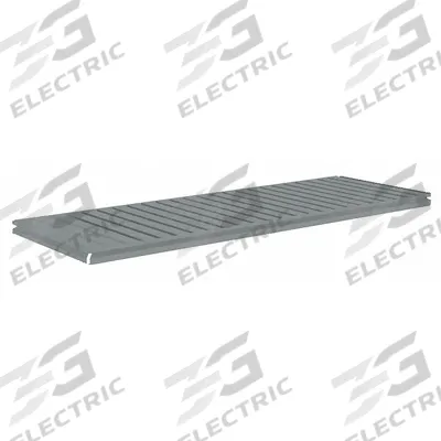 TENNSCO Shelf: 60 in x 24 in, 750 lb Load Capacity, Steel, 22 ga Decking, Gray - Ribbed Steel Decking Shelf Kits for Boltless Shelving