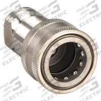 PARKER Hydraulic Quick Connect Hose Coupling: 1 in Coupling Size, 303 Stainless Steel, Female NPTF (MPN SH8-62). Key specifications — Thread Size: 1"-11-1/2; Brand: PARKER; Seal Material: Nitrile.