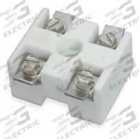 TEMPCO Ceramic Terminal Block: High Temp 2-Pole, 600V AC, 1 1/4 in Lg (MPN EHD-108-101). Key specifications — Block Type: High Temperature 2-Pole; Brand: TEMPCO; Heater Voltage: 600V AC.
