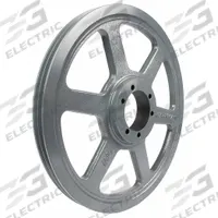APPROVED VENDOR V-Belt Pulley: B234, 2 Groove, 23.75 in OD, Bushed Bore, SF, Quick Detachable (MPN 2342B). Key specifications — Pulley Industry Number: B234; Pitch Diameter: 23.4 in (5L, B); For Belt Section (broad, with similar types): 4L, A, or AX.