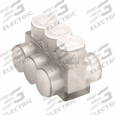 BURNDY Multitap Connector: 10 Port, Double-Sided Entry, 4 AWG – 600 kcmil Wire Size - Dry-Location Double-Sided Entry Multitap Connectors