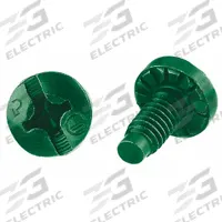 PANDUIT Grounding Screw: Steel, Green, #12-24 Bonding Cage Nuts, 0.5 in Overall Lg (MPN RGTBSG-C). Key specifications — For Product Type: #12-24 Bonding Cage Nuts; Brand: PANDUIT; Accessory Type: Bonding Screw; Color: Green; Material: Steel.