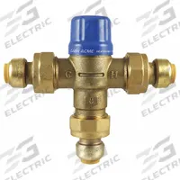 CASH ACME Thermostatic Mixing Valve: 3/4 in Inlet Connection Size, 3/4 in Outlet Connection Size (MPN HG110D). Key specifications — attr1037827: CASH ACME.