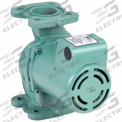 TACO Hydronic Circulating Pump: 1/2 hp HP, 115V AC, Cast Iron, 1, 90 gpm, 23 ft Max. Head - General-Purpose Inline Circulator Pumps