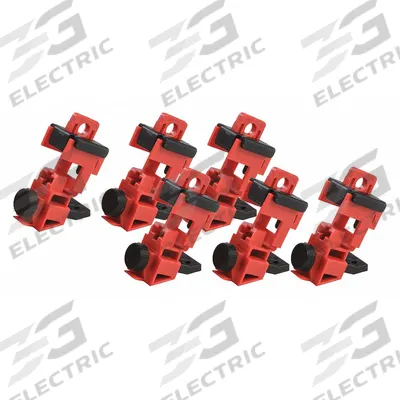 BRADY Single Pole Breaker Lockout: Clamp-On, For 120/277V AC Volt, Includes Cable Tie Slot - Clamp-On Circuit Breaker Lockouts