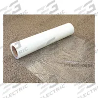 PLASTICOVER Carpet Protection Film: 2.5 mil Thick, 24 in Wd, 200 ft Lg, Polyethylene, Clear, Film (MPN PCC240200). Key specifications — Material: Polyethylene; Color: Clear.