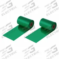 THERMAL TRANSFER RIBBON: Zebra, 4.02 in Ribbon Wd, 1,476 ft Ribbon Lg, 1 in Core Dia., Green (MPN RZ4021476WR-Tr-Gre). Key specifications — Color: Green.