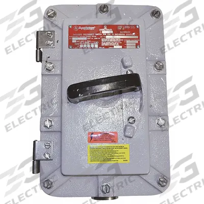 APPLETON ELECTRIC Hazardous Location Safety Switch: Non-Fusible, 100 A, 600 V AC - Non-Fusible Disconnect Switches