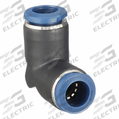 AIGNEP USA Push-Fit Adapter Fitting: 3/8 in OD x 3/8 in OD Size - Nylon & Nickel-Plated Brass Tube Fittings