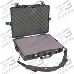 PELICAN Protective Case: 13 1/8 in x 18 7/8 in x 3 7/8 in Inside, Convoluted/Pick and Pluck/Solid (MPN 1495-000-110). Key specifications — Closure Type: Double Throw; Material: Plastic; Brand: PELICAN; Includes Foam Insert: Foam Insert Included.