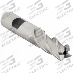 YG-1 Square End Mill: High Speed Steel, 4 Flute, 1/2" Mill Dia, 1-1/4" LOC, 3-1/4" OAL (MPN 04071)