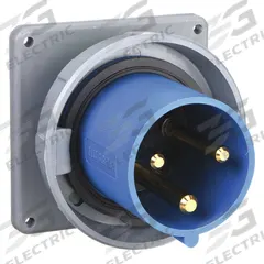 HUBBELL Pin and Sleeve Inlet: Blue, 250V AC, Single Phase, 60 A, 2 Pole, 3 Wire, IEC Grounding (MPN HBL360B6W). Key specifications — Brand: HUBBELL.