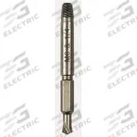 ALDEN Drill/Extractor Tool: Double End, Size #4, M6 Capacity (MPN 2367P). Key specifications — attr1030256: 1/4 in; attr1030247: 2367P; attr1030248: ALDEN; attr1075324: M6.
